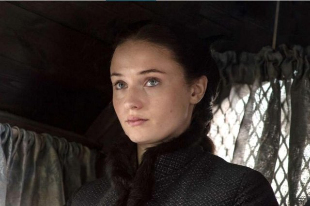 Atriz Sophie Turner interpreta Sansa Stark na série Game of Thrones Atriz Sophie Turner interpreta Sansa Stark na série Game of Thrones