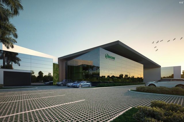 Projeto da nova sede da AMcom, empresa de Blumenau que desenvolve softwares sob medida Projeto da nova sede da AMcom, empresa de Blumenau que desenvolve softwares sob medida
