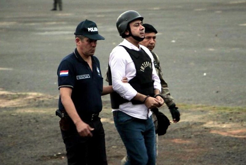  Jarvis Pavão é extraditado do Paraguai para o Brasil (Foto: SENAD/Divulgação