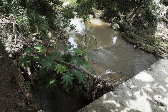 FLORIANÓPOLIS, SC, BRASIL, 18-01-2018 - Encontrado o corpo da única vítima fatal das enchentes que ocorreram na semana passada em Santa Catarina. O haitiano Vladimy Marcellus, de 34 anos, foi enterrado hoje no cemitério da Barra, em Balneário Camboriú. Na foto, córrego onde o corpo do haitiano foi encontrado. FLORIANÓPOLIS, SC, BRASIL, 18-01-2018 - Encontrado o corpo da única vítima fatal das enchentes que ocorreram na semana passada em Santa Catarina. O haitiano Vladimy Marcellus, de 34 anos, foi enterrado hoje no cemitério da Barra, em Balneário Camboriú. Na foto, córrego onde o corpo do haitiano foi encontrado.