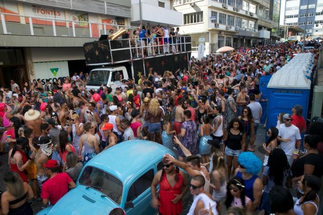 Florianópolis, SC, Brasil, 25/02/2017.Bloco dos sujos Florianópolis, SC, Brasil, 25/02/2017.Bloco dos sujos