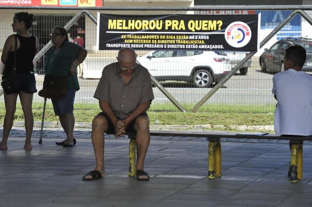 Blumenau - SC - Brasil - 2312018 - Paralização no transporte coletivo de Blumenau, terminal da Fonte. Blumenau - SC - Brasil - 2312018 - Paralização no transporte coletivo de Blumenau, terminal da Fonte.