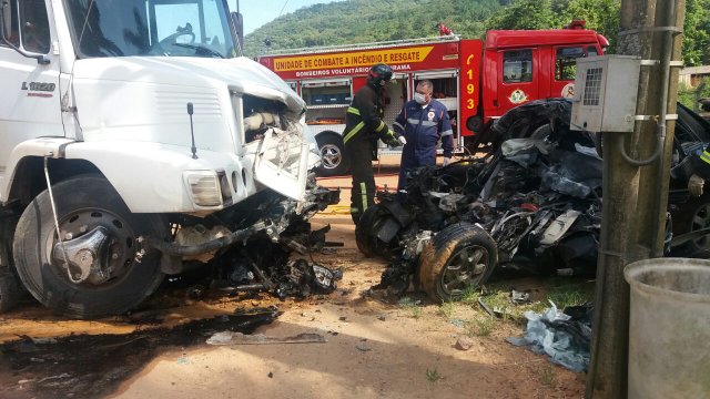 Acidente fatal em Ibirama, na BR-470