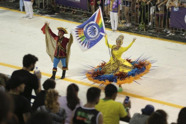 FLORIANOPOLIS, SC, BRASIL, 10/02/2018: Carnaval 2018 - Nação Guarani (Foto: CRISTIANO ESTRELA / DIARIO CATARINENSE) FLORIANOPOLIS, SC, BRASIL, 10/02/2018: Carnaval 2018 - Nação Guarani (Foto: CRISTIANO ESTRELA / DIARIO CATARINENSE)