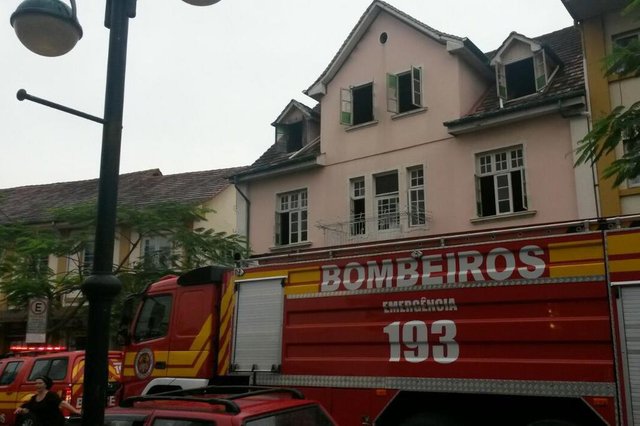 Princípio de incêndio no centro Princípio de incêndio no centro