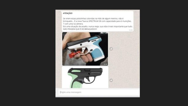 Prova Real, NSC Comunicação, fact-checking, arma, micropistola Prova Real, NSC Comunicação, fact-checking, arma, micropistola