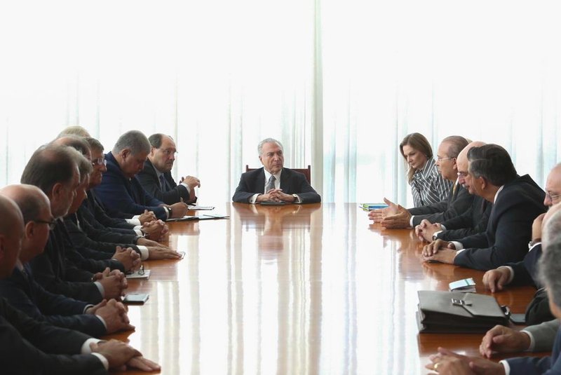 BRASÍLIA, DF, BRASIL 13.03.2018: O governador José Ivo Sartori esteve em audiência com o presidente Michel Temer, na manhã desta terça-feira (13), no Palácio da Alvorada, em Brasília. 