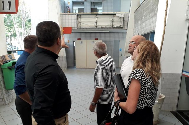 JOINVILLE, SANTA CATARINA, BRASIL (19/03/2018): Vereadores fazem visita para conhecer os problemas estruturais da Rodoviária de Joinville JOINVILLE, SANTA CATARINA, BRASIL (19/03/2018): Vereadores fazem visita para conhecer os problemas estruturais da Rodoviária de Joinville