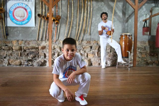 FLORIANÓPOLIS, SC, BRASIL, 19-03-2018: O jovem capoeirista Faísca: Luiz Felipe Vonsoski, 10 anos, está fazendo uma vaquinha após se classificar para mundial de capoeira no Azerbaijão. FLORIANÓPOLIS, SC, BRASIL, 19-03-2018: O jovem capoeirista Faísca: Luiz Felipe Vonsoski, 10 anos, está fazendo uma vaquinha após se classificar para mundial de capoeira no Azerbaijão.