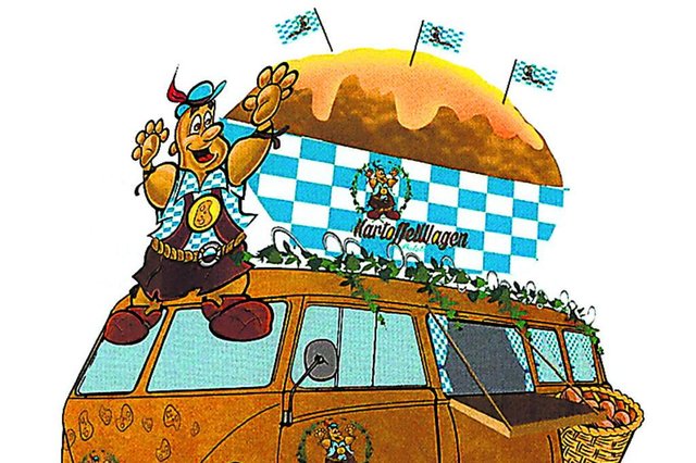 Kartoffelwaggen, Carro da Batata, desfile, Oktoberfest Kartoffelwaggen, Carro da Batata, desfile, Oktoberfest