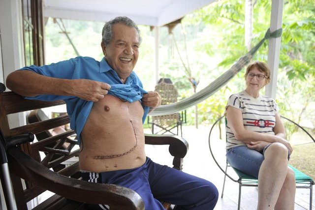 Apiúna - SC - Brasil - 28032018 - Especial fim de semana, Sr. Aparicio Oliveira fez transplante de figado, esposa Sra Silda Defrein. Apiúna - SC - Brasil - 28032018 - Especial fim de semana, Sr. Aparicio Oliveira fez transplante de figado, esposa Sra Silda Defrein.