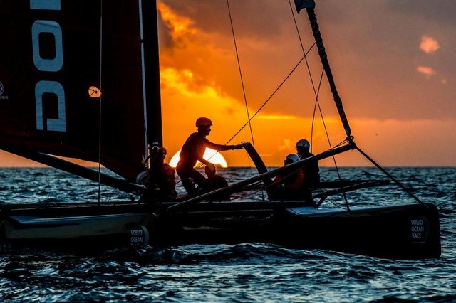 Lisbon Stopover. M32 sailing. Photo by Jesus Renedo/Volvo Ocean Race. 04 November, 2017. Lisbon Stopover. M32 sailing. Photo by Jesus Renedo/Volvo Ocean Race. 04 November, 2017.