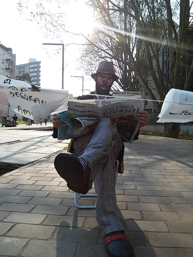 Espetáculo O Andarilho, da Cia. Garagem de Teatro, de Caxias do Sul Espetáculo O Andarilho, da Cia. Garagem de Teatro, de Caxias do Sul