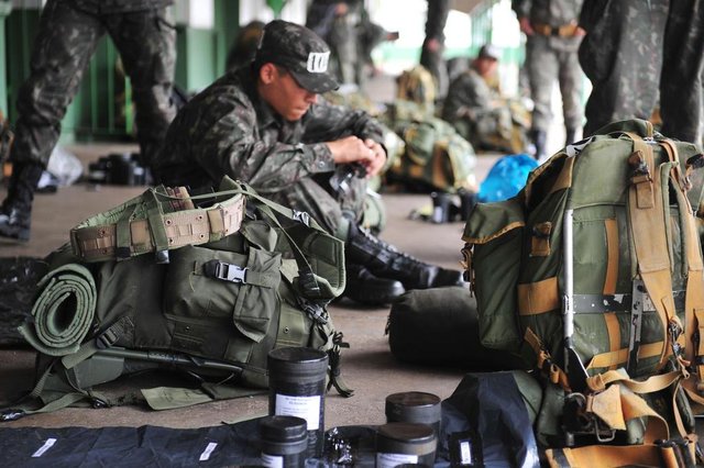 JOINVILLE,SC,BRASIL,17-04-2018.Dia do Exercito.62º BI,comemora 100 anos de existência em Joinville.(Foto:Salmo Duarte/A Notícia) JOINVILLE,SC,BRASIL,17-04-2018.Dia do Exercito.62º BI,comemora 100 anos de existência em Joinville.(Foto:Salmo Duarte/A Notícia)