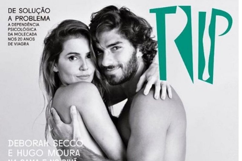 Deborah Secco e Hugo Moura na revista Trip. No Instagram da atriz.