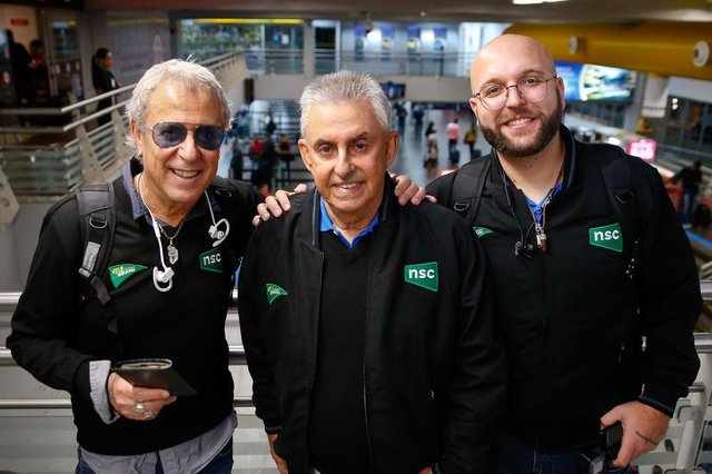 FLORIANÓPOLIS,SC, BRASIL, 11-06-2018: Equipe NSC que vai fazer a cobertura da Copa na Rússia. O fotógrafo Diorgenes Pandini , Cacau Menezes e Roberto Alves. FLORIANÓPOLIS,SC, BRASIL, 11-06-2018: Equipe NSC que vai fazer a cobertura da Copa na Rússia. O fotógrafo Diorgenes Pandini , Cacau Menezes e Roberto Alves.
