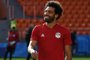  Egypts forward Mohamed Salah takes part in a training session at Ekaterinburg Stadium in Ekaterinburg on June 14, 2018, a day ahead the teams Russia 2018 World Cup Group A opening football match against Uruguay.  / AFP PHOTO / Anne-Christine POUJOULATEditoria: SPOLocal: YekaterinburgIndexador: ANNE-CHRISTINE POUJOULATSecao: soccerFonte: AFPFotógrafo: STF