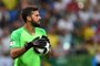  Brazil's goalkeeper Alisson carries the ball during the Russia 2018 World Cup Group E football match between Brazil and Switzerland at the Rostov Arena in Rostov-On-Don on June 17, 2018. / AFP PHOTO / JOE KLAMAR / RESTRICTED TO EDITORIAL USE - NO MOBILE PUSH ALERTS/DOWNLOADSEditoria: SPOLocal: Rostov-on-DonIndexador: JOE KLAMARSecao: soccerFonte: AFPFotógrafo: STF