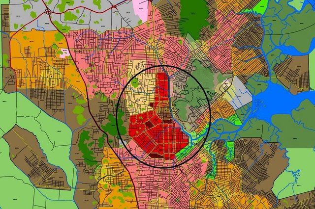 JOINVILLE, SANTA CATARINA, BRASIL (27/06/2018): Mapa de Joinville JOINVILLE, SANTA CATARINA, BRASIL (27/06/2018): Mapa de Joinville