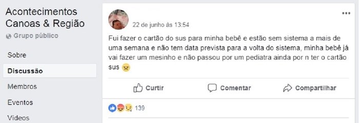 Reprodução / Facebook