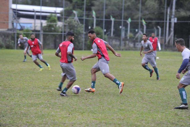 Blumenau - SC - Brasil - 03072018 - Treino do clube Metropolitano no campo da Altona. Blumenau - SC - Brasil - 03072018 - Treino do clube Metropolitano no campo da Altona.