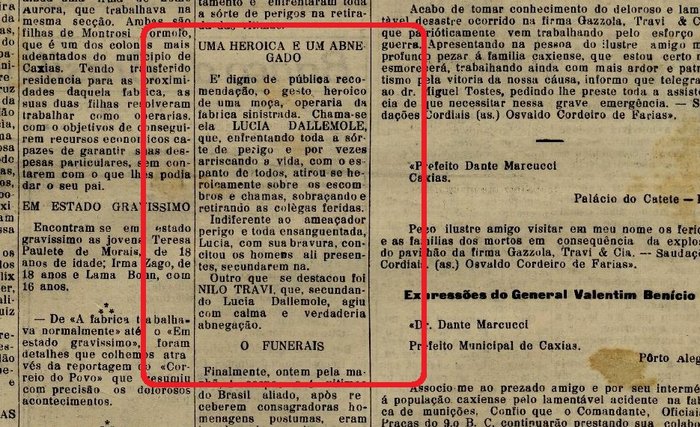 Acervo Centro de Memória da Câmara de Vereadores de Caxias do Sul / reprodução Acervo Centro de Memória da Câmara de Vereadores de Caxias do Sul / reprodução