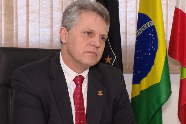 PORTO UNIÃO, SANTA CATARINA, BRASIL (08/08/2018): Falta de perito no IGP de Porto União atrasa emissão de laudos em até seis meses. Na foto o diretor-geral do IGP estadual, Giovani Eduardo Adriano PORTO UNIÃO, SANTA CATARINA, BRASIL (08/08/2018): Falta de perito no IGP de Porto União atrasa emissão de laudos em até seis meses. Na foto o diretor-geral do IGP estadual, Giovani Eduardo Adriano