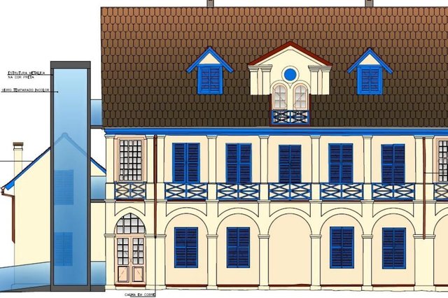 projeto do museu nacional de imigração e colonização mostra como será o elevador que dará acesso ao segundo e ao terceiro pavimento projeto do museu nacional de imigração e colonização mostra como será o elevador que dará acesso ao segundo e ao terceiro pavimento