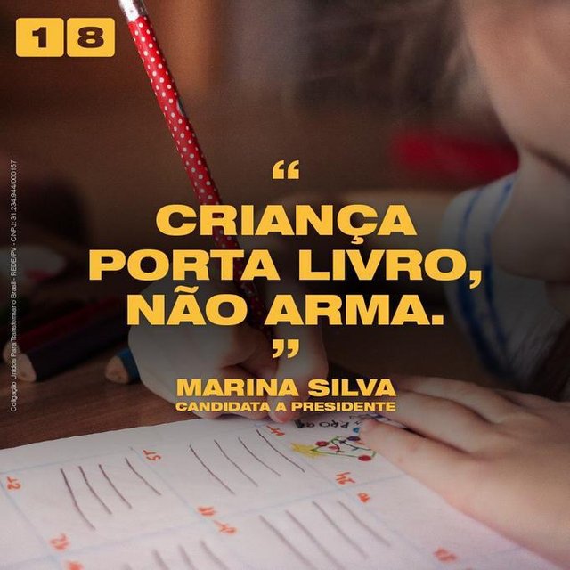 Publicação no Facebook de Marina Silva, candidata da Rede a presidente. Publicação no Facebook de Marina Silva, candidata da Rede a presidente.