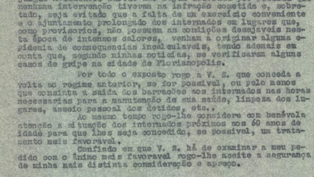 08 ¿ o cônsul Federico Gabaldón escreve ao delegado do DOPS, Lara Ribas, alertando para o risco de uma epidemia no campo de concentração da Trindade, em FlorianópolisReprodução de documentos que provam que a Espanha estava do lado dos Alemães na segunda guerra mundial 08 ¿ o cônsul Federico Gabaldón escreve ao delegado do DOPS, Lara Ribas, alertando para o risco de uma epidemia no campo de concentração da Trindade, em FlorianópolisReprodução de documentos que provam que a Espanha estava do lado dos Alemães na segunda guerra mundial