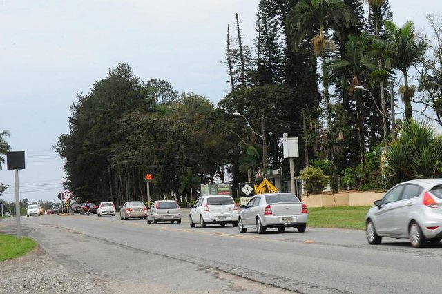 ARAQUARI,SC,BRASIL,02-09-2018.O início das obras de duplicação da BR-280 em Araquari, ainda depende de autorização do Ministério dos Transportes.(Foto:Salmo Duarte/A Notícia) ARAQUARI,SC,BRASIL,02-09-2018.O início das obras de duplicação da BR-280 em Araquari, ainda depende de autorização do Ministério dos Transportes.(Foto:Salmo Duarte/A Notícia)