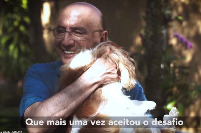 Henrique Meirelles , candidato ao MDB , presidente da República , cachorrinha , trica, tá no ar Henrique Meirelles , candidato ao MDB , presidente da República , cachorrinha , trica, tá no ar