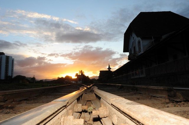 JOINVILLE,SC,BRASIL,06-09-2018.Governo Federal inclui recurso para obra do contorno ferroviário no orçamento de 2019.Estação Ferroviária.(Foto:Salmo Duarte/A Notícia) JOINVILLE,SC,BRASIL,06-09-2018.Governo Federal inclui recurso para obra do contorno ferroviário no orçamento de 2019.Estação Ferroviária.(Foto:Salmo Duarte/A Notícia)