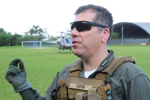 JOINVILLE,SC,BRASIL,11-09-2018.Equipe do Graer realizam treinamento de resgate aéreo.Major Cota.(Foto:Salmo Duarte/A Notícia) JOINVILLE,SC,BRASIL,11-09-2018.Equipe do Graer realizam treinamento de resgate aéreo.Major Cota.(Foto:Salmo Duarte/A Notícia)