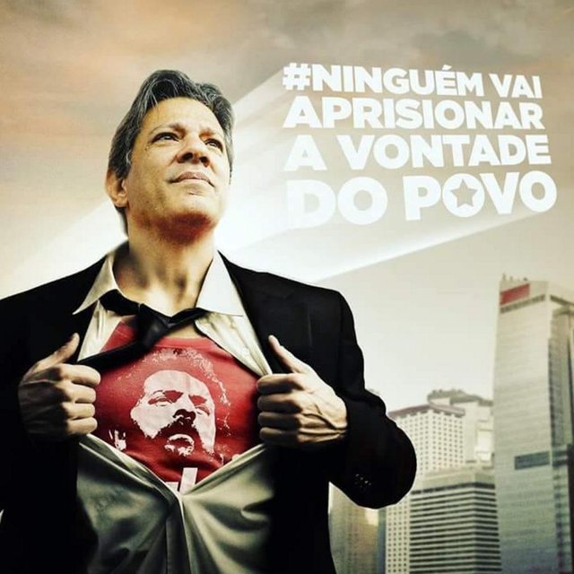 Imagem do candidato Fernando Haddad (PT) que está circulando nas redes sociais. Imagem do candidato Fernando Haddad (PT) que está circulando nas redes sociais.