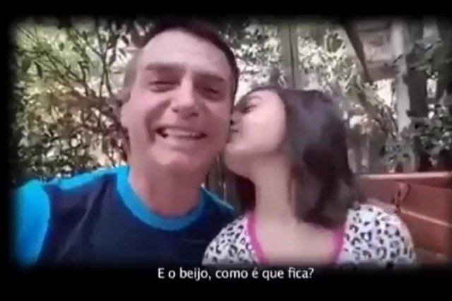 Candidato à Presidência da República, Jair Bolsonaro (PSL), e a filha Laura Candidato à Presidência da República, Jair Bolsonaro (PSL), e a filha Laura