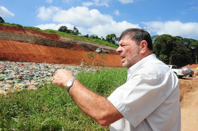 JOINVILLE,SC,BRASIL,21-09-2018.Aterro Sanitário de Joinville,Luiz Antonio Weinand.(Foto:Salmo Duarte/A Notícia) JOINVILLE,SC,BRASIL,21-09-2018.Aterro Sanitário de Joinville,Luiz Antonio Weinand.(Foto:Salmo Duarte/A Notícia)