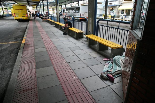 FLORIANÓPOLIS, SC, BRASIL, 08/10/2018: Situação do Terminal Florianópolis. Na foto: (Foto: CRISTIANO ESTRELA / DIÁRIO CATARINENSE) FLORIANÓPOLIS, SC, BRASIL, 08/10/2018: Situação do Terminal Florianópolis. Na foto: (Foto: CRISTIANO ESTRELA / DIÁRIO CATARINENSE)