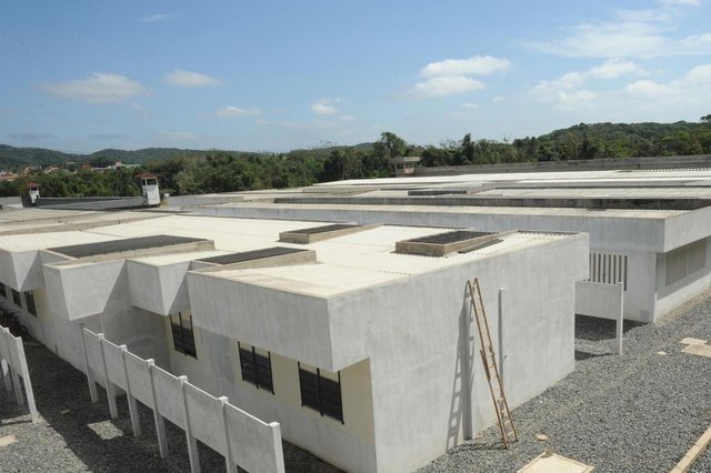 JOINVILLE,SC,BRASIL,09-10-2018.Construção do Presídio Feminino de Joinville.(Foto:Salmo Duarte/A Notícia) JOINVILLE,SC,BRASIL,09-10-2018.Construção do Presídio Feminino de Joinville.(Foto:Salmo Duarte/A Notícia)