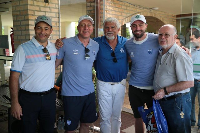 FLORIANÓPOLIS, SC, BRASIL, 22/10/2018: FootGolf do Avaí no CostãoGolf. Os vencedores do FootGolf, Marquinhos Santos e Moritz. (fOTO: CRISTIANO ESTRELA / DIÁRIO CATARINENSE) FLORIANÓPOLIS, SC, BRASIL, 22/10/2018: FootGolf do Avaí no CostãoGolf. Os vencedores do FootGolf, Marquinhos Santos e Moritz. (fOTO: CRISTIANO ESTRELA / DIÁRIO CATARINENSE)