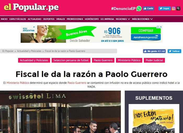 Reprodução / El Popular Reprodução / El Popular