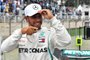 775106468Mercedes British driver Lewis Hamilton celebrates after taking the pole position for the F1 Brazil Grand Prix in the qualifying session at the Interlagos racetrack in Sao Paulo, Brazil, on November 10, 2018. (Photo by Nelson ALMEIDA / AFP)Editoria: SPOLocal: Sao PauloIndexador: NELSON ALMEIDASecao: motor racingFonte: AFPFotógrafo: STF