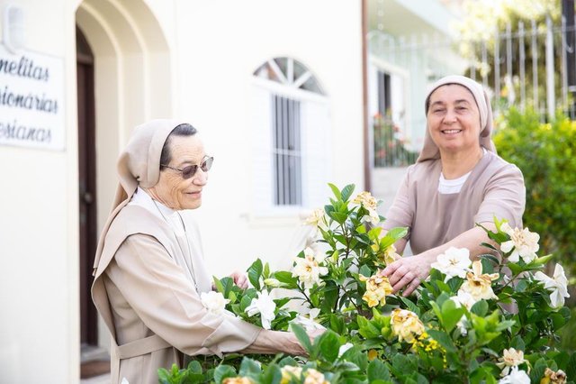 FLORIANOPOLIS, SC, BRASIL, 14.11.2018: A Irmã Ilda Miranda de Almeida comemora 60 anos de vida dedicada a missão de levar fé na congregação Carmelita (Foto: Diorgenes Pandini/Diario Catarinense)Indexador: Diorgenes Pandini FLORIANOPOLIS, SC, BRASIL, 14.11.2018: A Irmã Ilda Miranda de Almeida comemora 60 anos de vida dedicada a missão de levar fé na congregação Carmelita (Foto: Diorgenes Pandini/Diario Catarinense)Indexador: Diorgenes Pandini