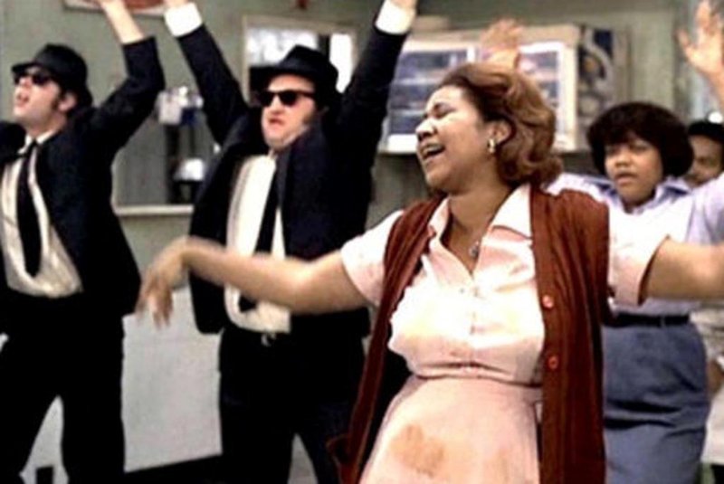 Cena da participação de Aretha Franklin no filme The Blues Brothers