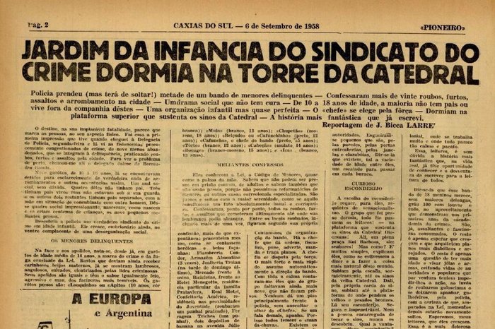 Reprodução / Jornal Pioneiro Reprodução / Jornal Pioneiro