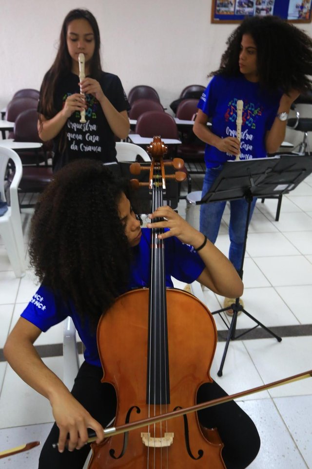 PORTO ALEGRE -RS BR - 28.11.2018Orquestra da Pequena Casa da Criança, bairro Partenon.FOTÓGRAFO: TADEU VILANI AGÊNCIARBS Editoria DG PORTO ALEGRE -RS BR - 28.11.2018Orquestra da Pequena Casa da Criança, bairro Partenon.FOTÓGRAFO: TADEU VILANI AGÊNCIARBS Editoria DG