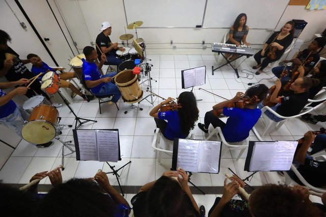 PORTO ALEGRE -RS BR - 28.11.2018Orquestra da Pequena Casa da Criança, bairro Partenon.FOTÓGRAFO: TADEU VILANI AGÊNCIARBS Editoria DG PORTO ALEGRE -RS BR - 28.11.2018Orquestra da Pequena Casa da Criança, bairro Partenon.FOTÓGRAFO: TADEU VILANI AGÊNCIARBS Editoria DG