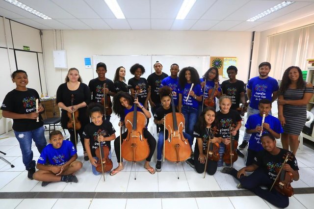 PORTO ALEGRE -RS BR - 28.11.2018Orquestra da Pequena Casa da Criança, bairro Partenon.FOTÓGRAFO: TADEU VILANI AGÊNCIARBS Editoria DG PORTO ALEGRE -RS BR - 28.11.2018Orquestra da Pequena Casa da Criança, bairro Partenon.FOTÓGRAFO: TADEU VILANI AGÊNCIARBS Editoria DG