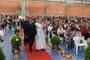 133 casais oficializaram a união civil em casamento comunitário na tarde deste sábado em Caxias do Sul.