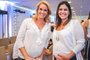As apresentadoras grávidas da RBS TV no momento: Daniela Ungaretti e Shana Müller (D).